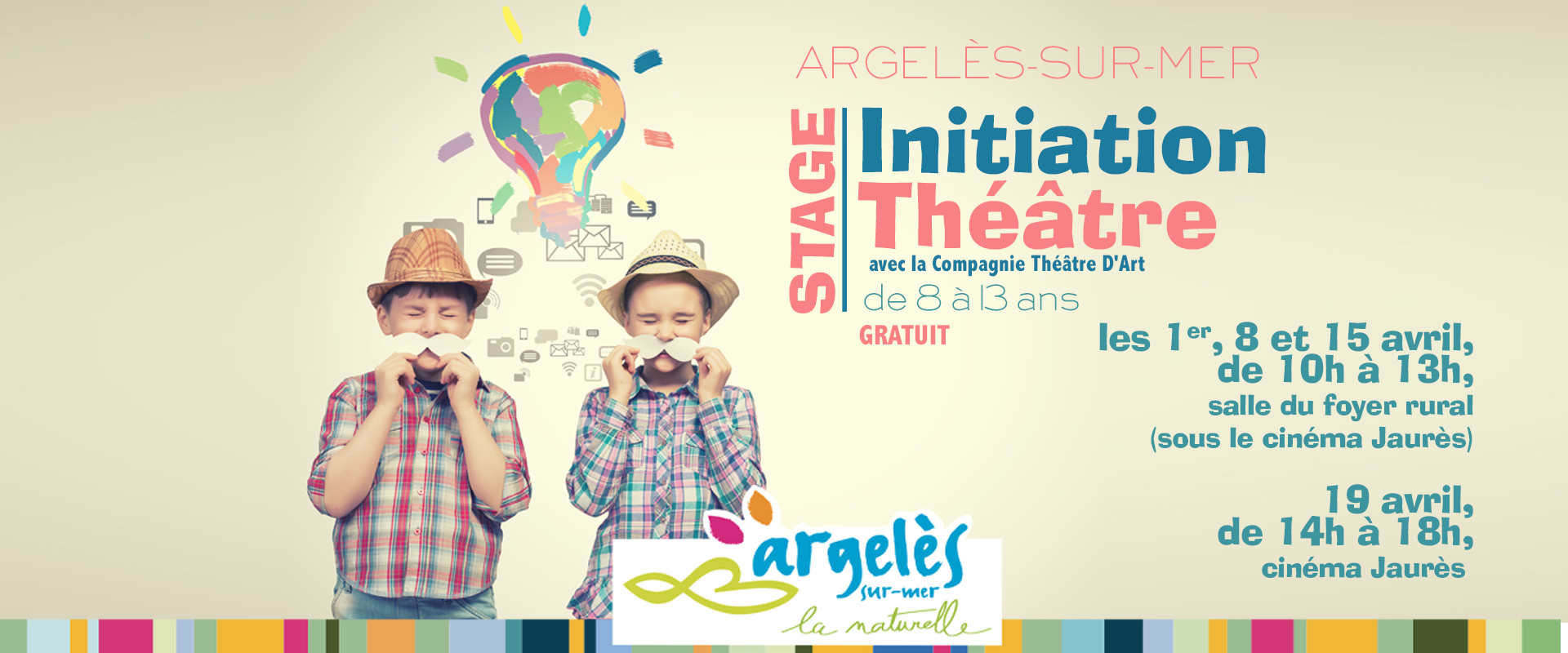 initiation théâtre pour les jeunes de 8 à 13 ans à Argelès-sur-Mer